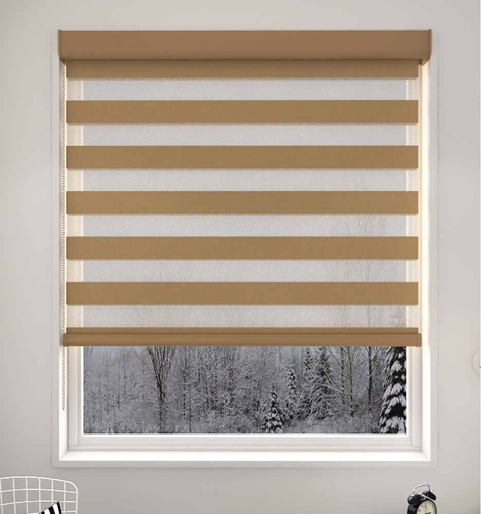  Plain Apricot Light Filtering Vision Blind