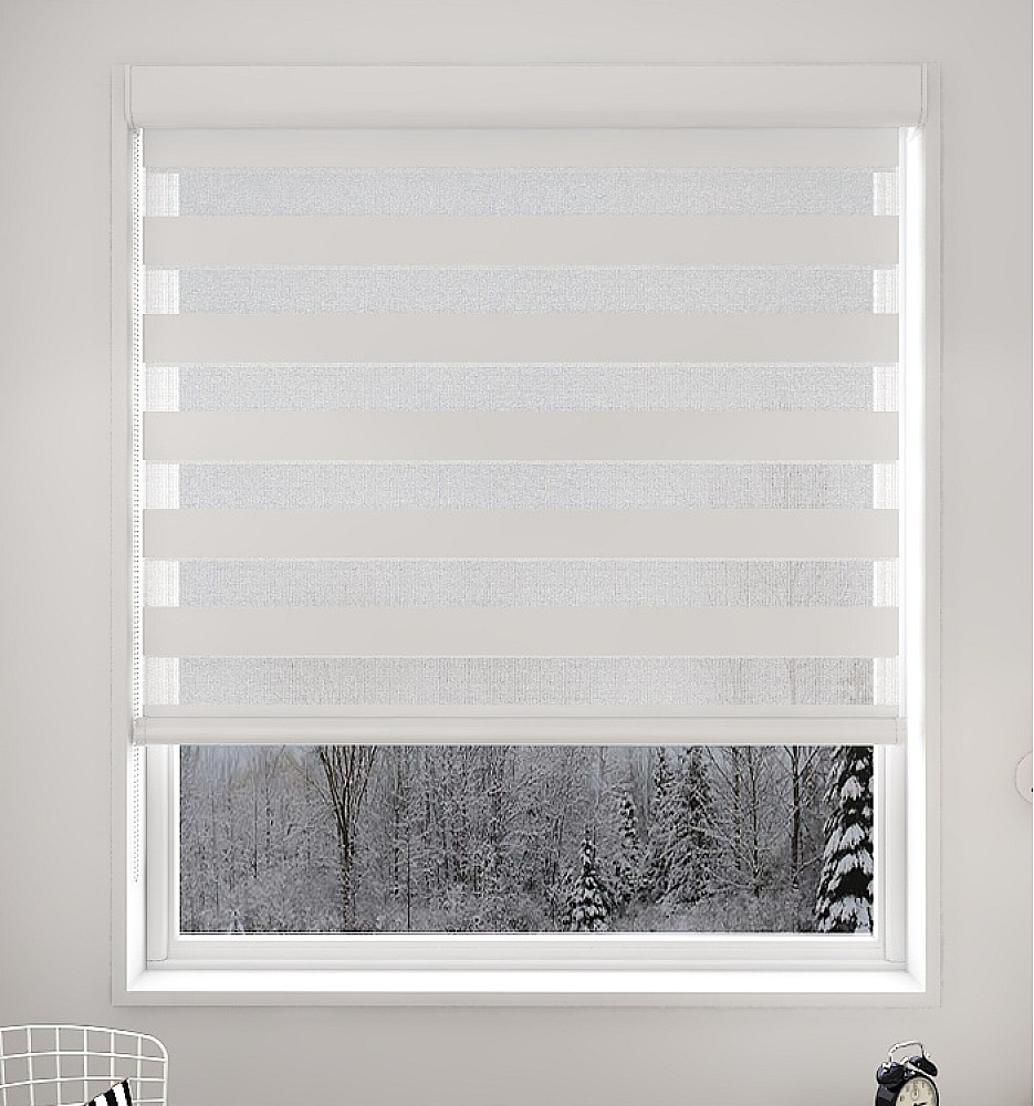 Plain Offwhite Light Filtering Vision Blind