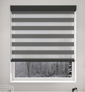  Plain Shark Grey Light Filtering Vision Blind