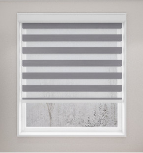 Satin Silver Pearl Light Filtering Vision Blind