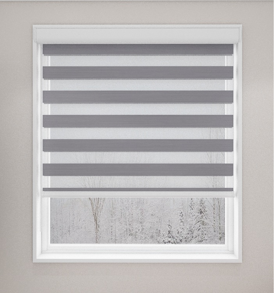 Satin Silver Pearl Light Filtering Vision Blind