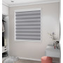 Satin Silver Pearl Light Filtering Vision Blind