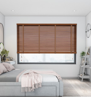 Bamboo Deluxe Autumn Scratched  Wooden Blind