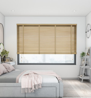 Bamboo Deluxe Honey Streak Wooden Blind