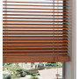 Autumn Scratched Bamboo Wooden Blind