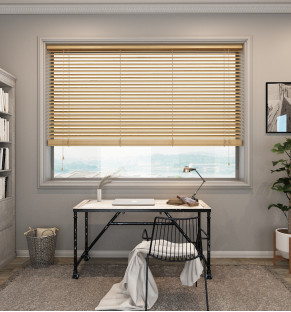 Honey Streak Bamboo Wooden Blind