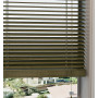 Moss Green Bamboo Wooden Blind