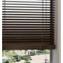 Scolded Brown Bamboo Wooden Blind