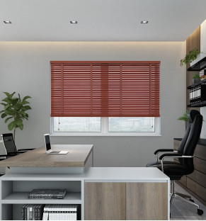 Basswood Deluxe - Chilli Wooden Blind