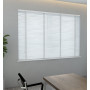 Basswood Deluxe - Marshmellow White Wooden Blind