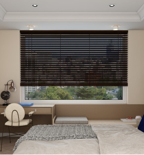 Chestnut Basswood Wooden Blind