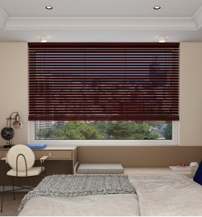 Rio Red Basswood Wooden Blind