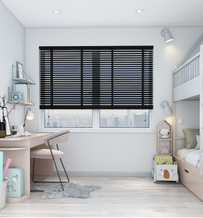 Marupa Deluxe Midnight Black Wooden Blind