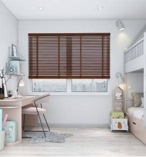 Marupa Deluxe Tobacco Brown Wooden Blind