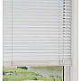 Crimpled White Fauxwood Wooden Blind