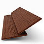 Dark Shredded Fauxwood Wooden Blind