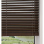 Engraved Cocoa Fauxwood Wooden Blind