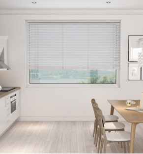 Ripply Grey Fauxwood Wooden Blind