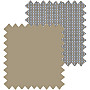 Blackout Beige/Screen Pebble - Double Roller Blind