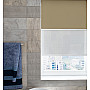 Blackout Earthen/Screen Mist - Double Roller Blind