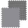 Blackout Mid Grey/Screen Black Grey - Double Roller Blind