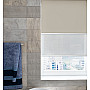 Blackout Alabaster/Screen Mist - Double Roller Blind