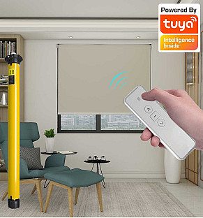 Alabaster Dawn - Motorised Battery Roller Blind