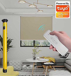 Earthen Dawn - Motorised Battery Roller Blind