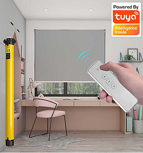 Grey Dawn - Motorised Battery Roller Blind