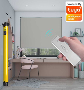 Misty Dawn - Motorised Battery Roller Blind