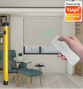 Putty Dawn - Motorised Battery Roller Blind