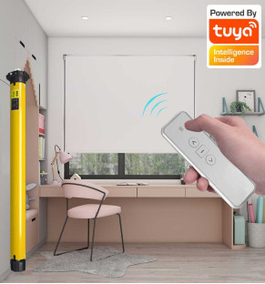 White Dawn - Motorised Battery Roller Blind