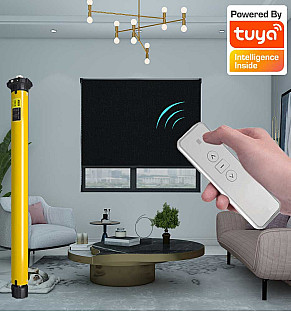 Tuxedo Tapestry - Motorised Battery Roller Blind
