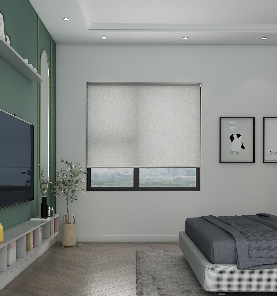 Buff Light Filtering Tapestry - Roller Blind