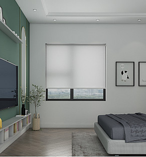 Cloud Light Filtering Tapestry - Roller Blind