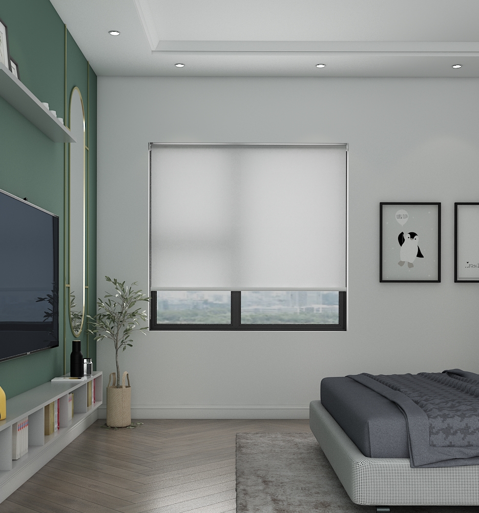 Cloud Light Filtering Tapestry - Roller Blind