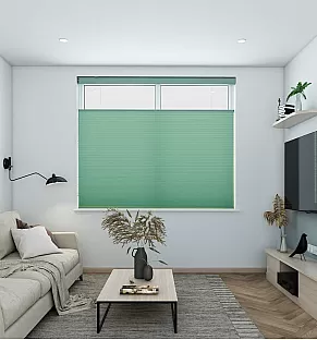 Battle Green Sunfiltering Honeycomb Blind