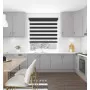 Charcoal Shimmer Light Filtering Vision Blind