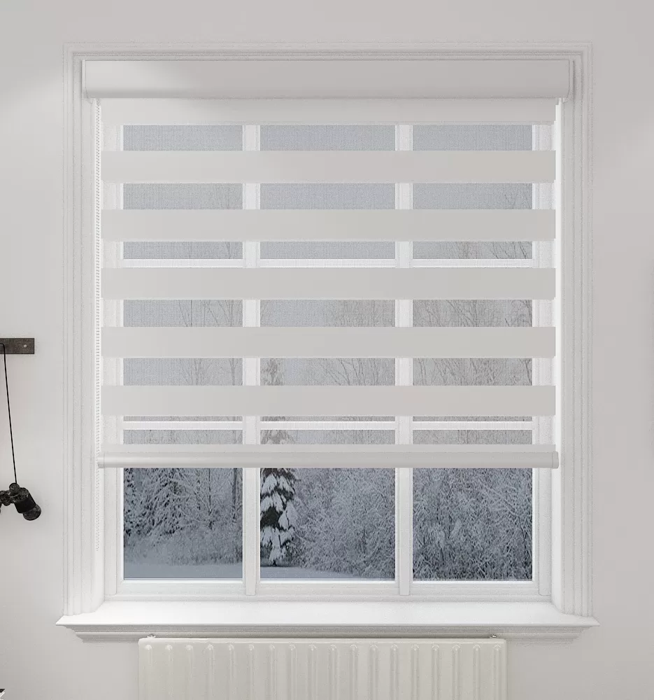 Ice White Haze Light Filtering Vision Blind