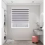 Satin Silver Pearl Light Filtering Vision Blind