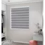 Satin Silver Pearl Light Filtering Vision Blind