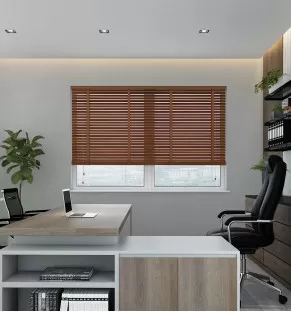 Basswood Deluxe - Autumn  Wooden Blind