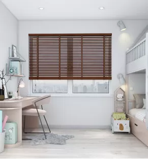 Marupa Deluxe Tobacco Brown Wooden Blind