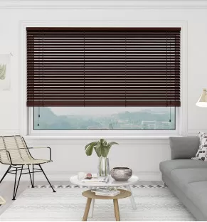 Chocolate Brown Marupa Wooden Blind