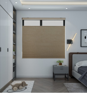 Grain Golden Blackout Honeycomb Blind