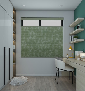 Ripple Grass Blackout Honeycomb Blind