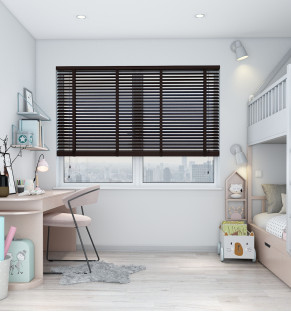 Marupa Deluxe Chestnut Brown Wooden Blind