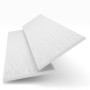 Crimpled White Fauxwood Wooden Blind