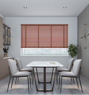 Pine Deluxe Reddish Grained Wooden Blind