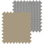 Blackout Beige/Screen Pebble - Double Roller Blind